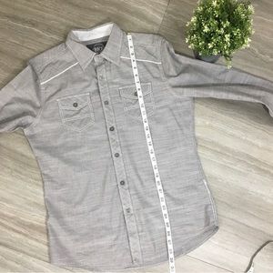 BKE Tailored Fit Button Down Men’s Long Sleeve Shirt - Size M Western Cut